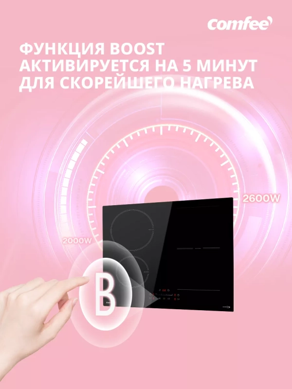 Индукционная варочная панель CIH611, инвертор, зона flex Индукционная варочная панель CIH611, инвертор, зона flex
