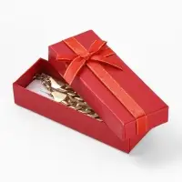 Набор коробочек подарочных 6 шт. под браслет, кулон, цепочку,12&times;4.3&times;2.5 см, (полезная часть 11.5&times;4 см), цвет МИКС