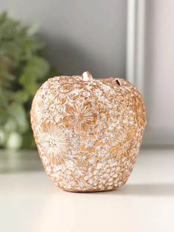 Копилка полистоун "Яблоко" 9,5х8,5 см