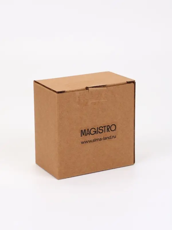 Кофейная пара Magistro Coffee time, чашка 80 мл, блюдце d=11.5 см, фарфор, чёрная