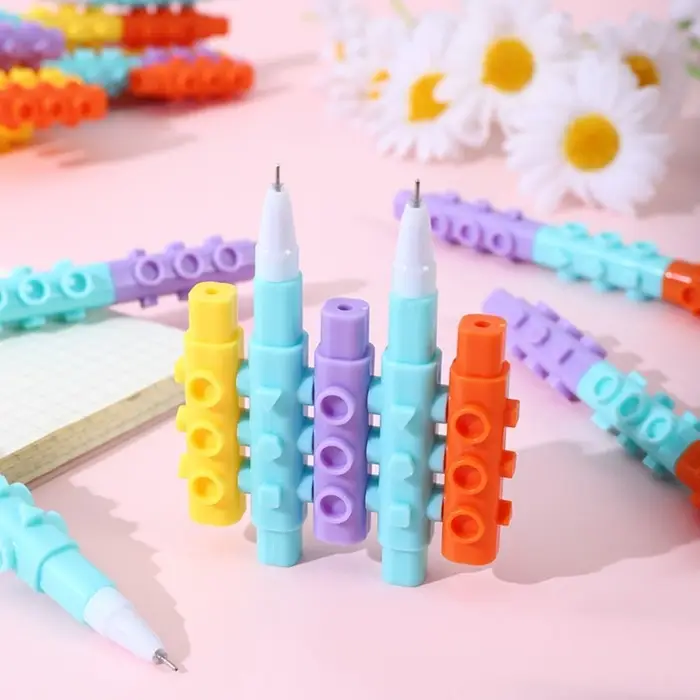 Ручка - прикол гелевая Calligrata «Конструктор», МИКС Ручка - прикол гелевая Calligrata «Конструктор», МИКС