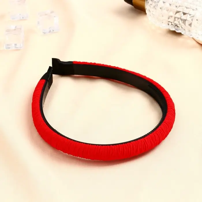 Ободок для волос «Космея», текстура полоски, 1.5 см, МИКС Ободок для волос «Космея», текстура полоски, 1.5 см, МИКС