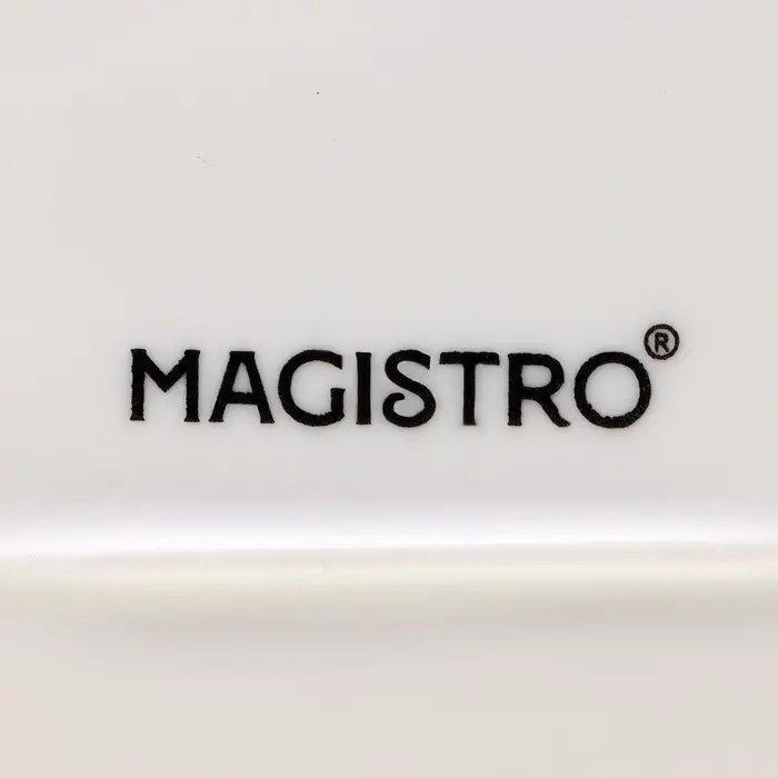 Маслёнка Magistro «Церера», 18×12 см, фарфор, белая Маслёнка Magistro «Церера», 18×12 см, фарфор, белая