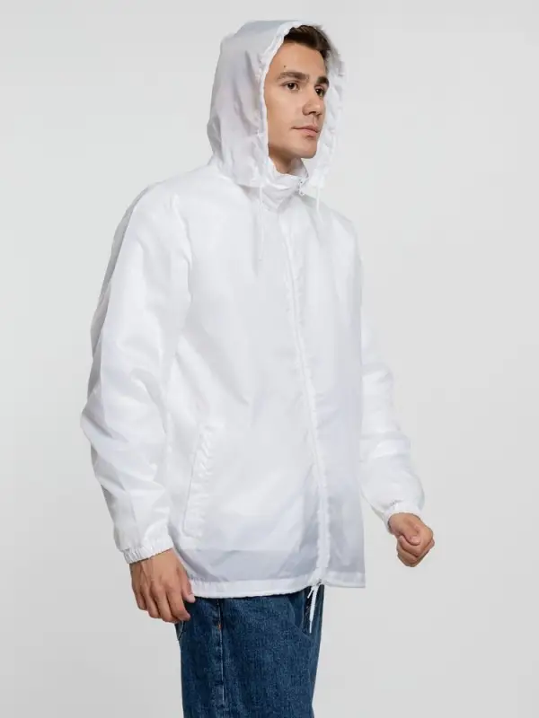 Ветровка унисекс Shift белая, размер XS