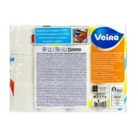 Туалетная бумага Linia VEIRO Classic, белая, 2 слойная, 24 шт.