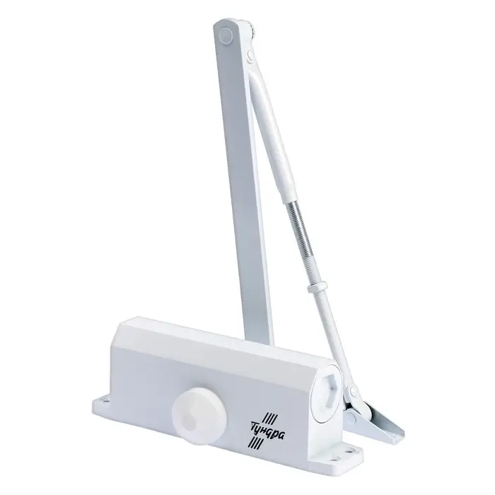 Доводчик дверной ТУНДРА d=80WW, от 45-70 кг, белый