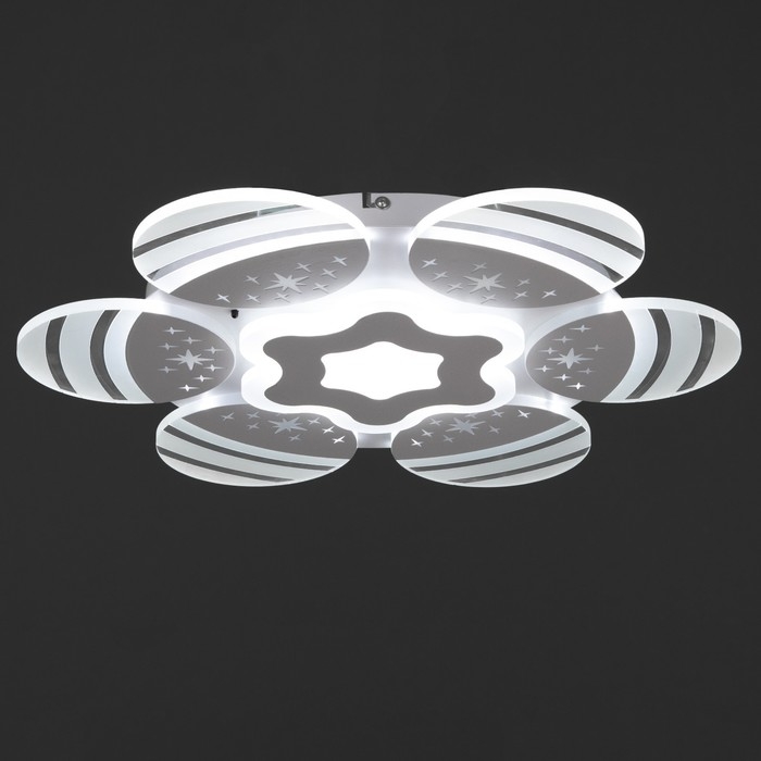 Люстра с ПДУ "Косм BayerLuxо" 7хLED 60Вт белый 55х55х10 см BayerLux