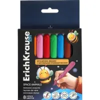 Восковые мелки 8 цветов, ErichKrause Kids Space Animals