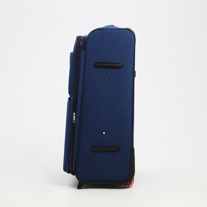 Чемодан большой 95 л (L), отдел на молнии, с расширением, кодовый замок, 3 колеса, 2 наружных кармана, цвет синий Чемодан большой 95 л (L), отдел на молнии, с расширением, кодовый замок, 3 колеса, 2 наружных кармана, цвет синий