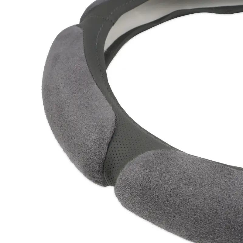 Спонжевая оплетка руля AVS SP-426M-GR ( размер M, серый) - Серия "Sponge"