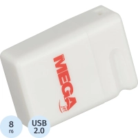 Флеш-память Promega Jet 8GB USB2.0  белый, пластик, под лого NTU116U2008GW