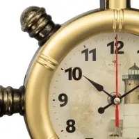 Часы настенные интерьерные &laquo;Якорь&raquo;, бесшумные, плавный ход, 38&times;28.5 см, d=12 см, бронзовые