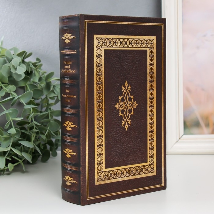 Сейф-книга дерево кожзам  Сейф-книга дерево кожзам "Орнамент" 21х13х5 см