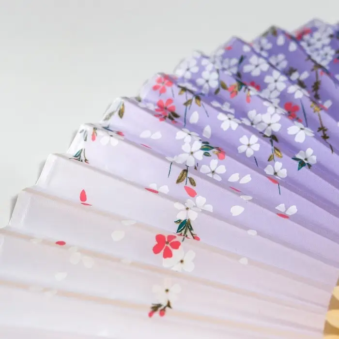 Веер дерево, текстиль h=21 см Веер дерево, текстиль h=21 см "Лепестки" сиреневый, с кисточкой