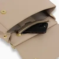 Сумка женская мессенджер TEXTURA на магните, 25&times;9&times;17 см, молочная