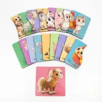 Пазл деревянный "Половинки - животные" PZL-80