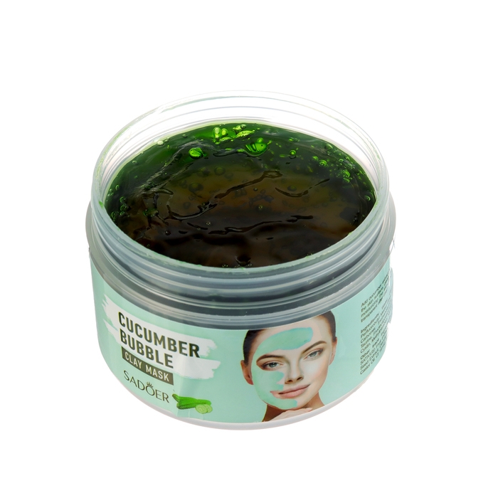 Пузырьковая зеленая маска для лица, кислородная с огурцом, глубокое очищение и увлажнение, 100 г Пузырьковая зеленая маска для лица, кислородная с огурцом, глубокое очищение и увлажнение, 100 г