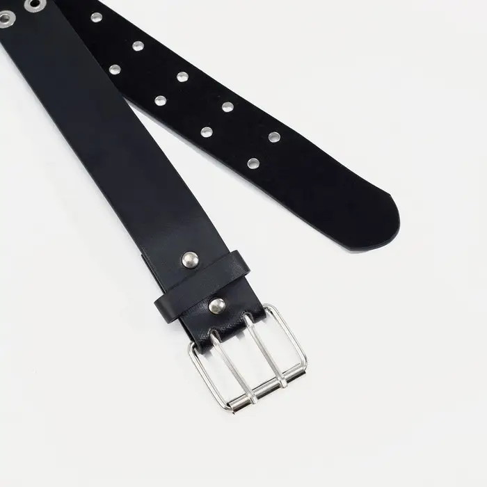 Ремень женский, ширина 3,6 см, пряжка металл, цвет чёрный