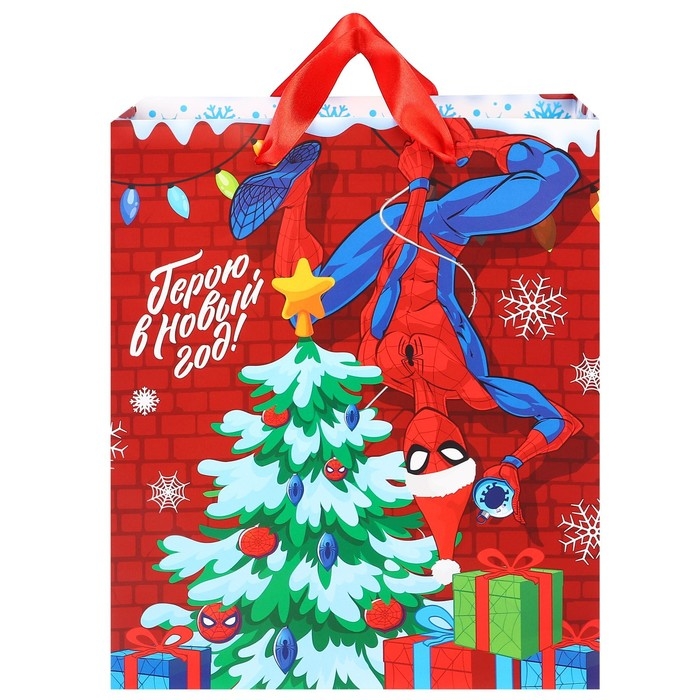 Пакет подарочный, 23х17х11.5 см, упаковка, Человек-паук Пакет подарочный, 23х17х11.5 см, упаковка, Человек-паук