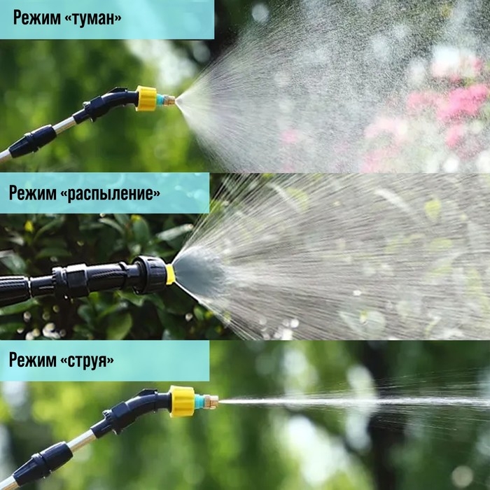 Опрыскиватель аккумуляторный ТУНДРА, 4 В, 2.4 Ач, 5 л, 0.8 л/мин, 1 насадка, Type-C Опрыскиватель аккумуляторный ТУНДРА, 4 В, 2.4 Ач, 5 л, 0.8 л/мин, 1 насадка, Type-C