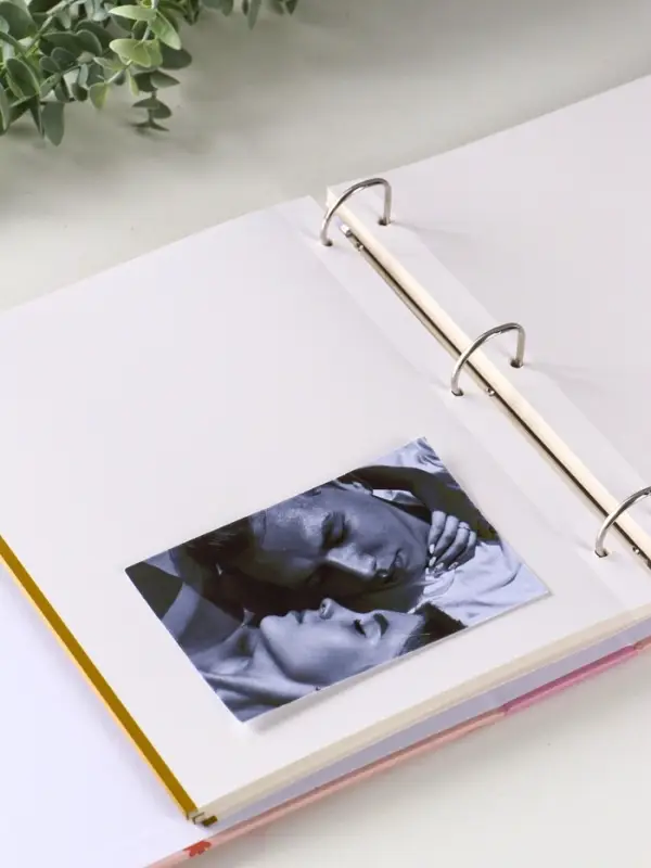 Фотоальбом 50 магнитных листов 23X28см, "Малыш в розовой шапочке", пер-т 3-кольца