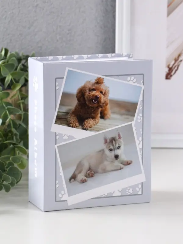 Фотоальбом 100 фото Фотоальбом 100 фото "Щенята" 10X15см, ПП карм.