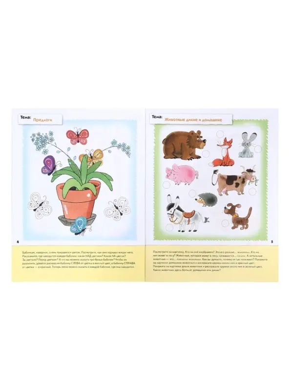 Рабочие тетради &laquo;Математика, прописи, развитие речи, уроки грамоты&raquo;, средняя группа 4+, набор 4 шт.