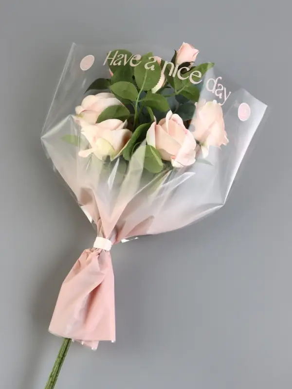 Пакет цветочный Конус, розовый, 36×20×45 см±1 см Пакет цветочный Конус, розовый, 36×20×45 см±1 см