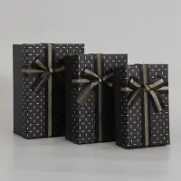 Набор подарочных коробок 3 в 1, прямоугольные 23&times;16&times;9.5 21&times;14&times;8.0 19&times;12&times;6.5 см