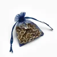 Набор мешочков подарочных 100шт. 7*9 см ( + - 1 см), цвет тёмно-синий (1716479)