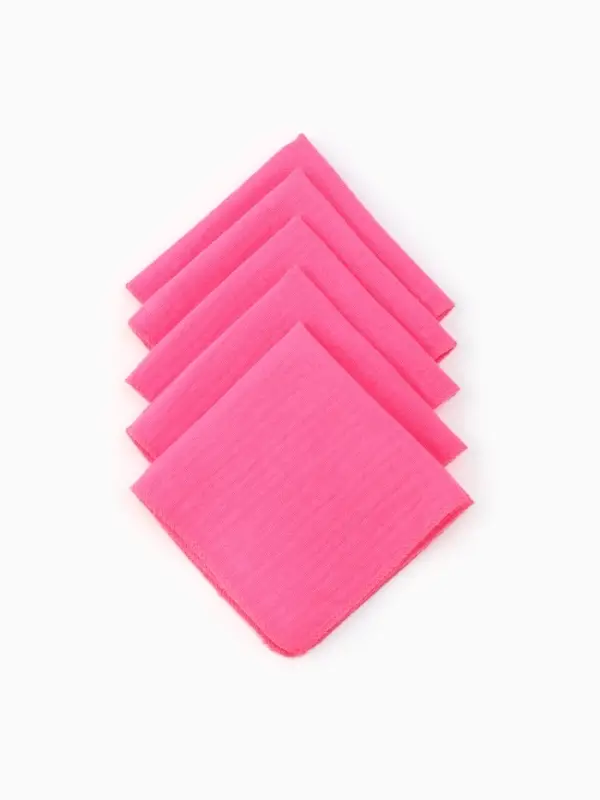 Набор платочков &laquo;Крошка Я. Розочка&raquo;, 20&times;20 см-5 шт., муслин, хлопок 100%