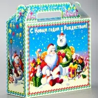 Подарочная коробка новогодняя &laquo;Яркий Новый год&raquo; Чемоданчик малый, 17.3&times;6.5&times;15 см