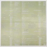 Пленка для цветов матовая «Новости Love»,зеленый чай/лимонный крем, 60×60 см