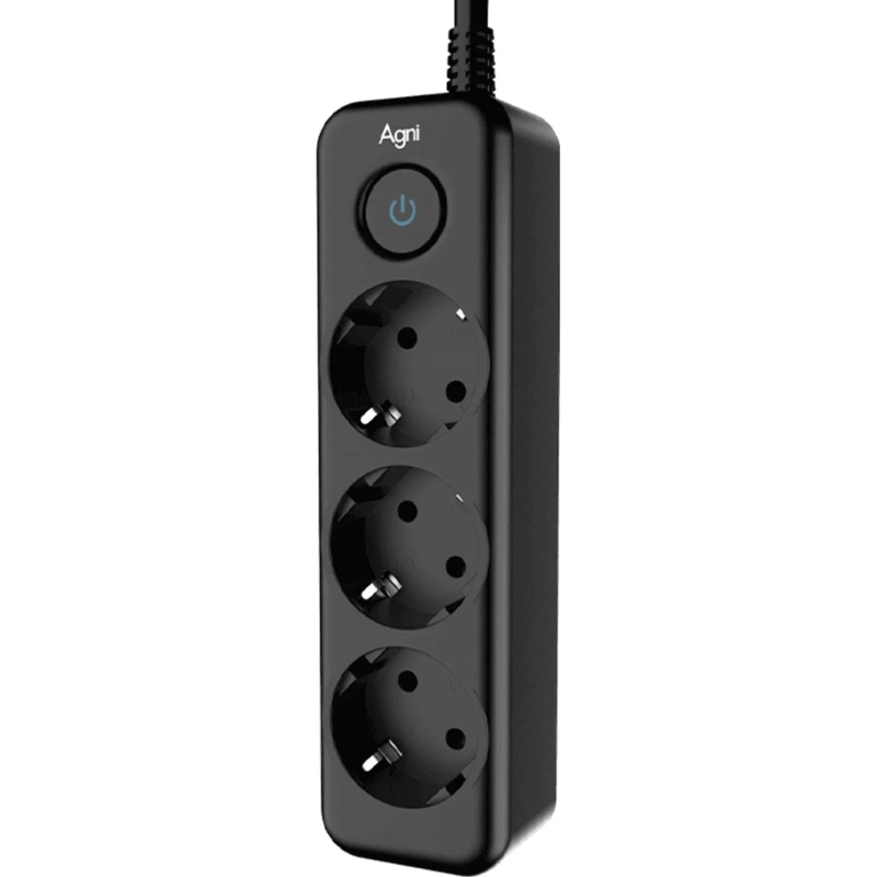 Сетевой фильтр AGNI 3/2м,черный(TP-FD3E-2m-black)