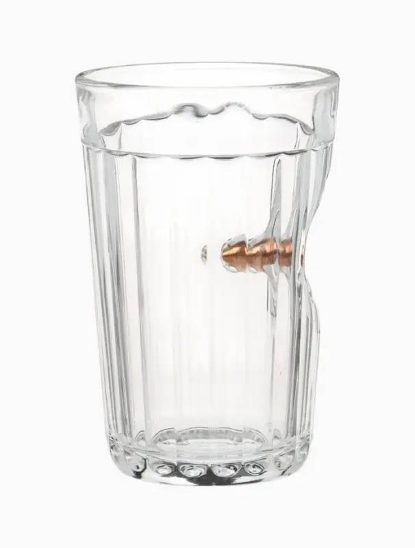 Стакан непробиваемый с пулей &laquo;Полицейский&raquo;, гранёный, 250 мл