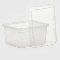 Контейнер для хранения Palm, 2 л, 19&times;15.3&times;9.8 см, с крышкой, прозрачный