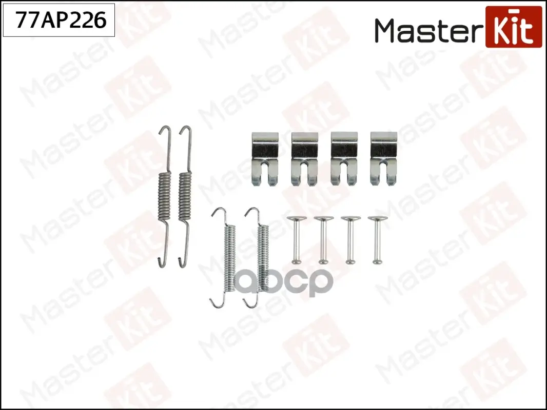комплект установочный барабанных колодок MasterKit арт. 77AP226