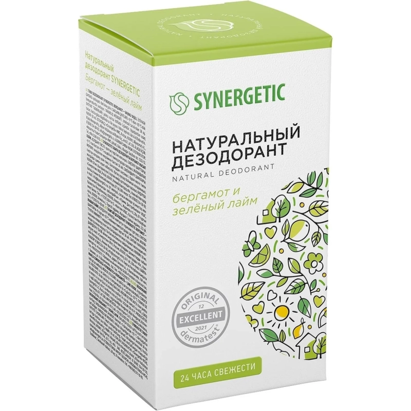 Дезодорант SYNERGETIC бергамот - зеленый лайм 50 мл