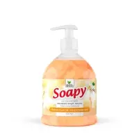 Крем-мыло жидкое с перламутром "Soapy" ванильное морож. увлаж. с дозатор. 500 мл. Clean&Green CG8302