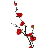 Цветы искусственные &laquo;Веточка сакуры&raquo;, 2.5&times;42 см, красные