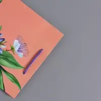 Пакет подарочный ламинированный &laquo;Цветы эмоций&raquo;, персиковый, 18&times;22.3&times;10 см