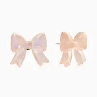 Серьги пластик &laquo;Бантик&raquo;, перламутровый, бежевые