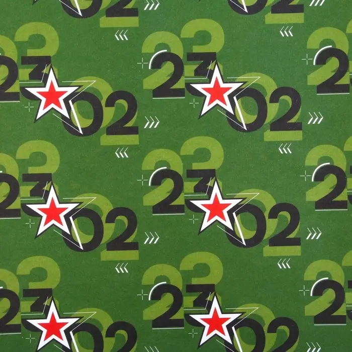 Бумага упаковочная крафтовая &laquo;Для защитника&raquo;, 70 х 100 см