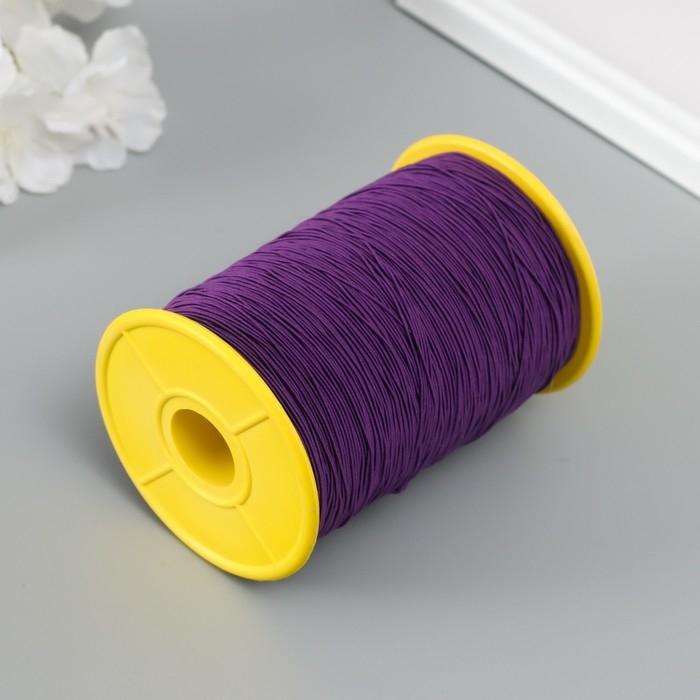 Спандекс для бисера, длина 500 м, цв. фиолетовый Спандекс для бисера, длина 500 м, цв. фиолетовый