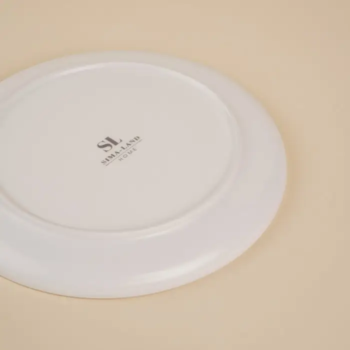 Тарелки SL Home &laquo;Гато&raquo;, d=18.5 см, набор 2 шт., фарфор, белые