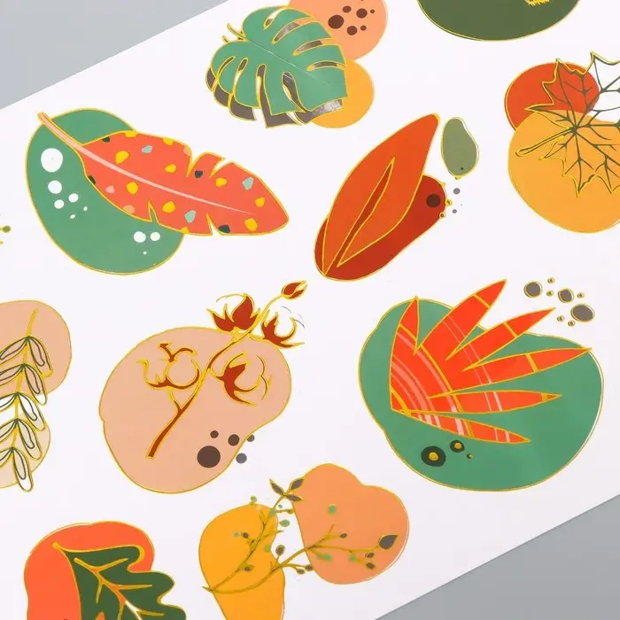 Наклейки бумага "Абстракция" набор 2 листа 20х15 см