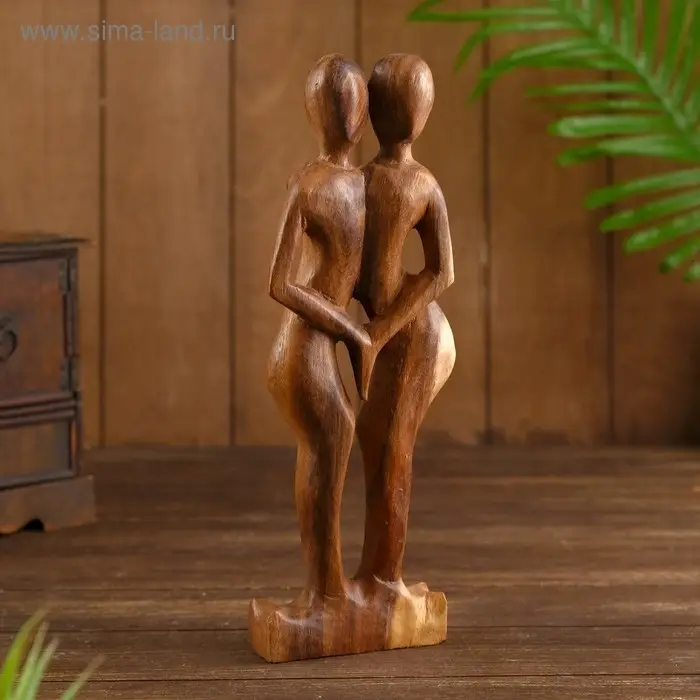 Сувенир дерево Сувенир дерево "Пара Танец" коричневый цвет 30х12х4,5 см