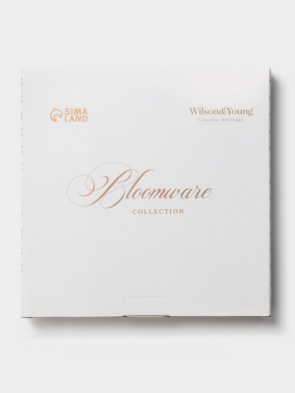 Тарелка обеденная "Bloomware" W&Y 27см, 27х2  цвет зеленый, белый