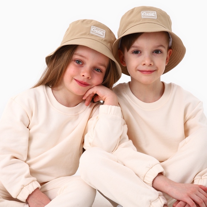 Панама детская для девочки, цвет бежевый, р-р. 48-50 Панама детская для девочки, цвет бежевый, р-р. 48-50