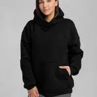 Худи Furry Oversize, черное, размер ХL/XXL